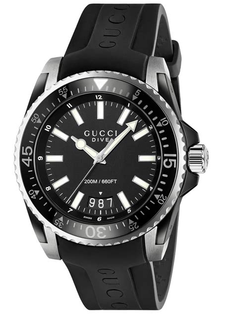 gucci watch for men rubbee|Gucci dive watch sale.